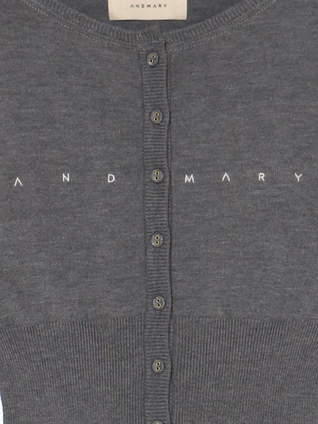 新品andmaryカーディガン ANDMARY】Mary logo cardigan set up