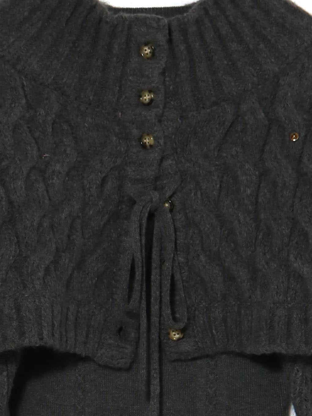 Snow cape knit set up