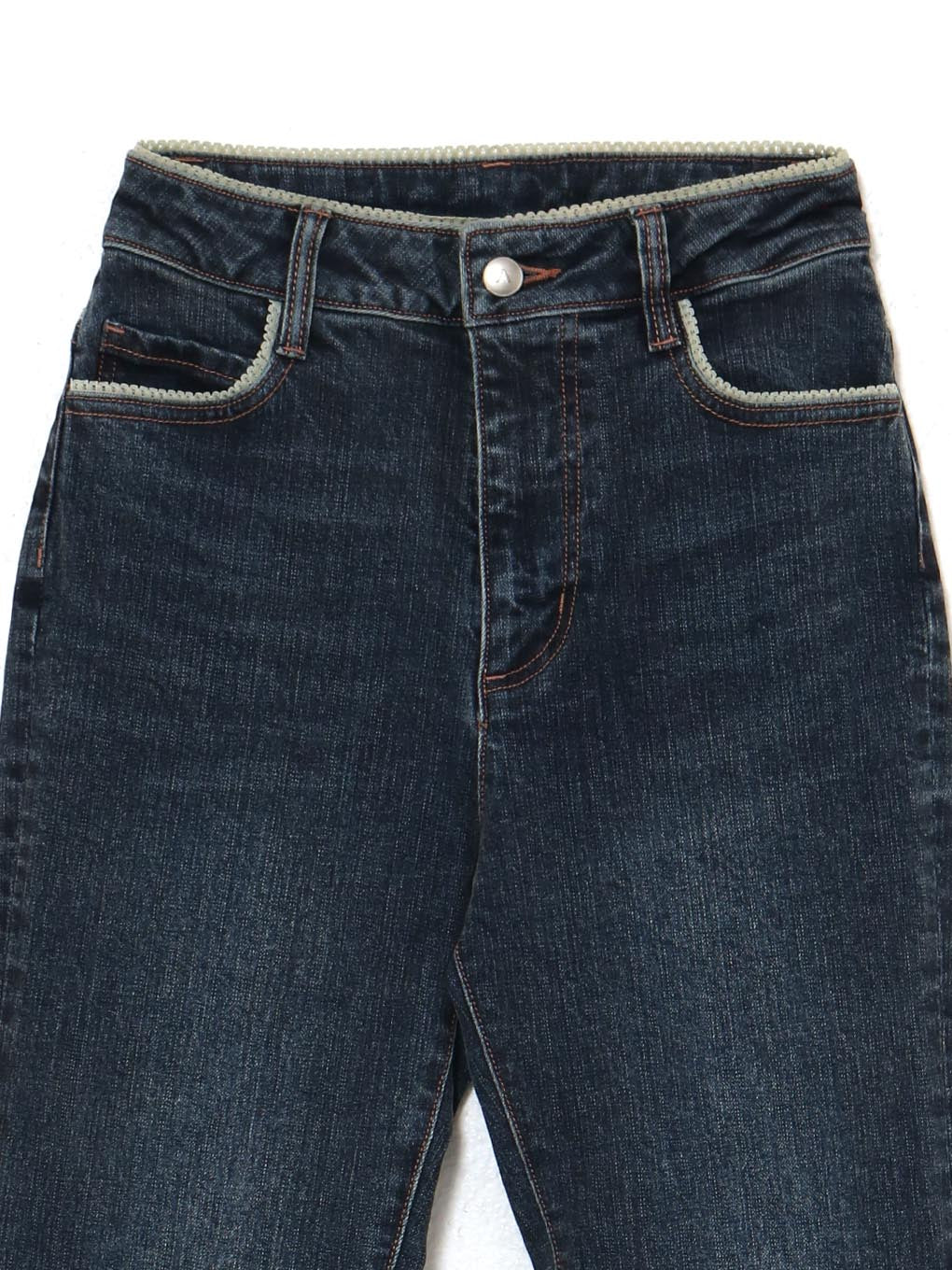 Heart stitch denim