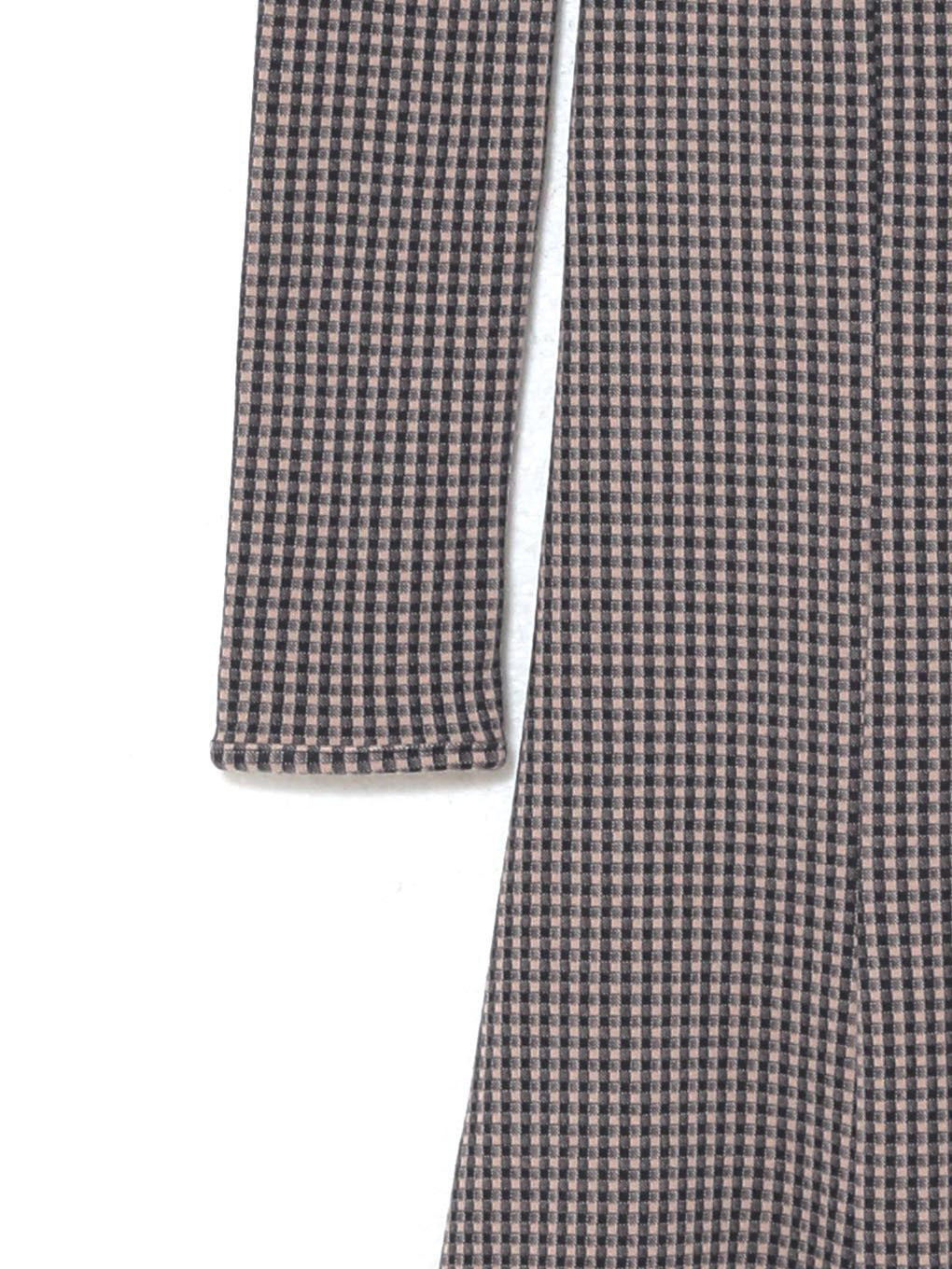 Anju check long dress