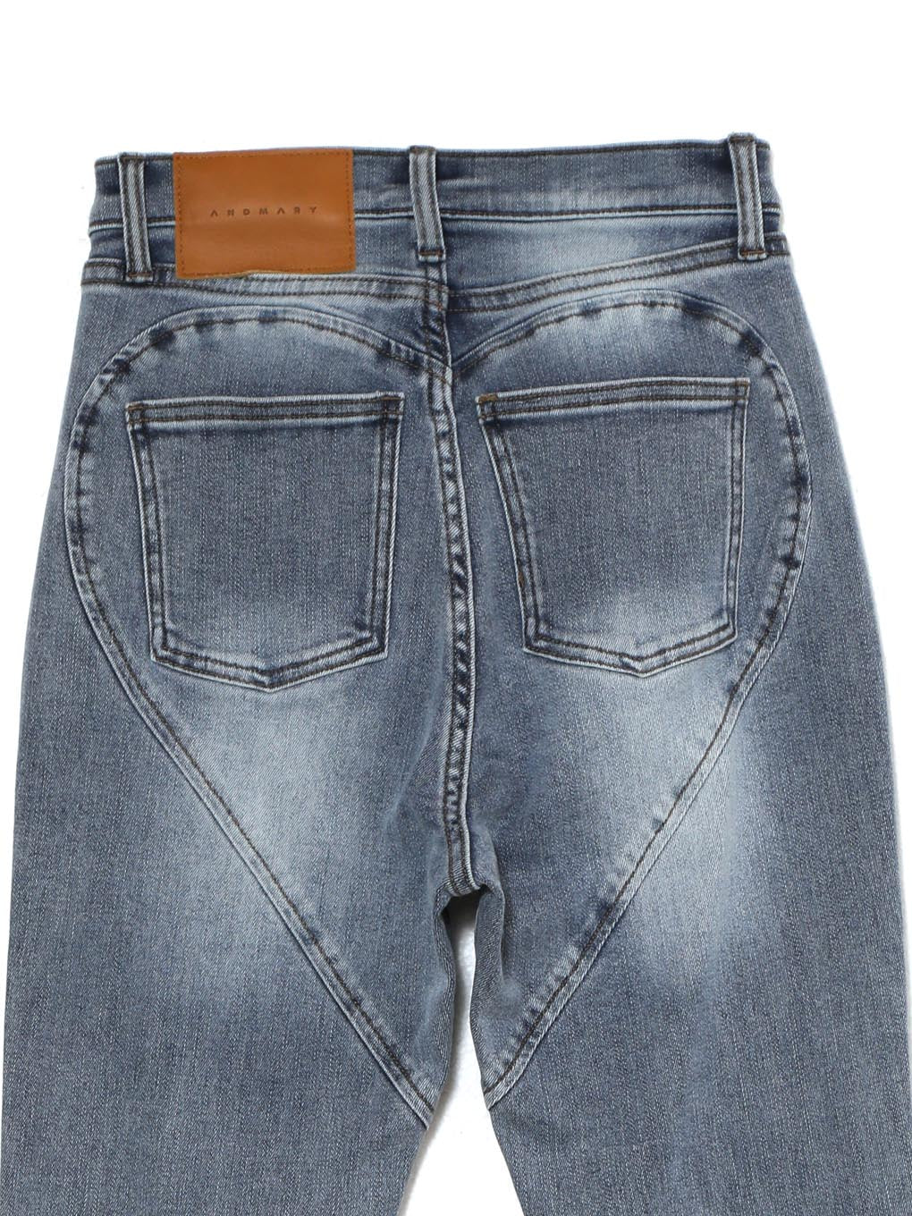 ANDMARY】Heart hip highwaist flare denim ANDMARY】Heart hip highwaist flare denim