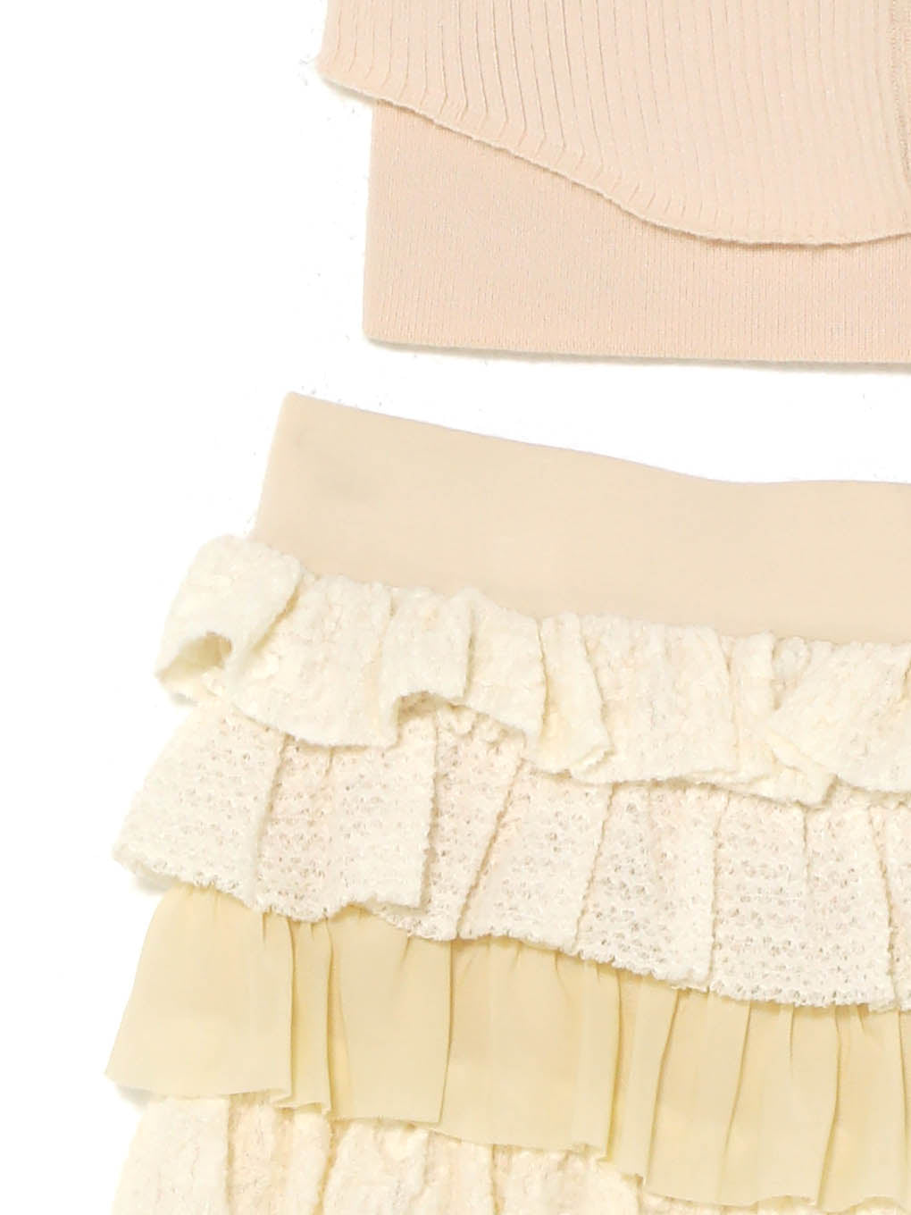 Sui frill pants set up