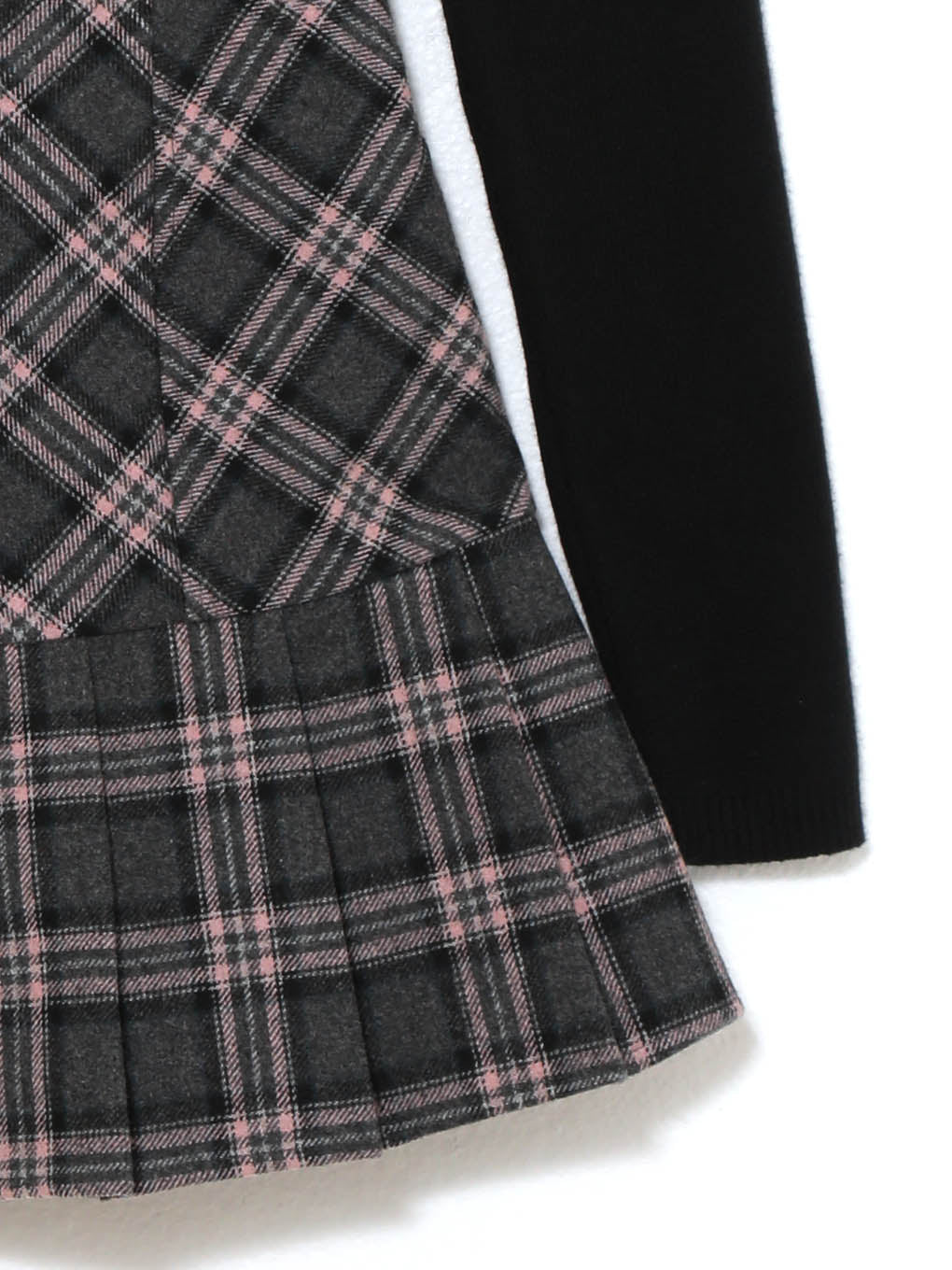 Selena check mini dress