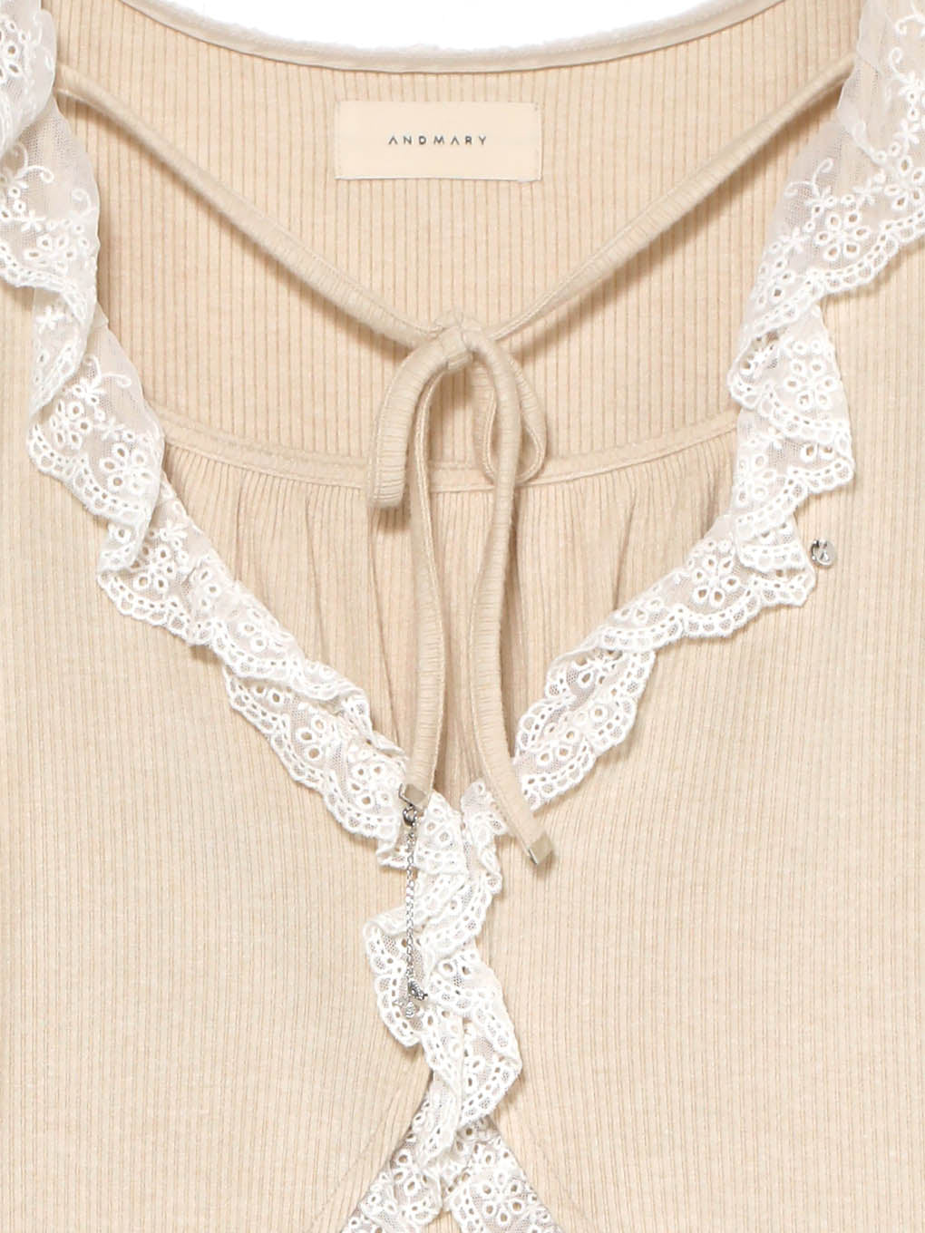 トップス ANDMARY Lilith gather set dress beige ANDMARY】Lilith gather set dress