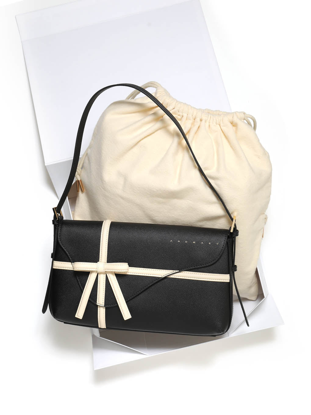 ANDMARY】Valentine ribbon leather bag