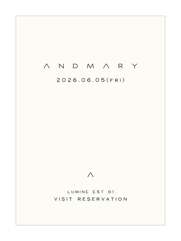【ANDMARY】ルミネエスト新宿店 来店予約