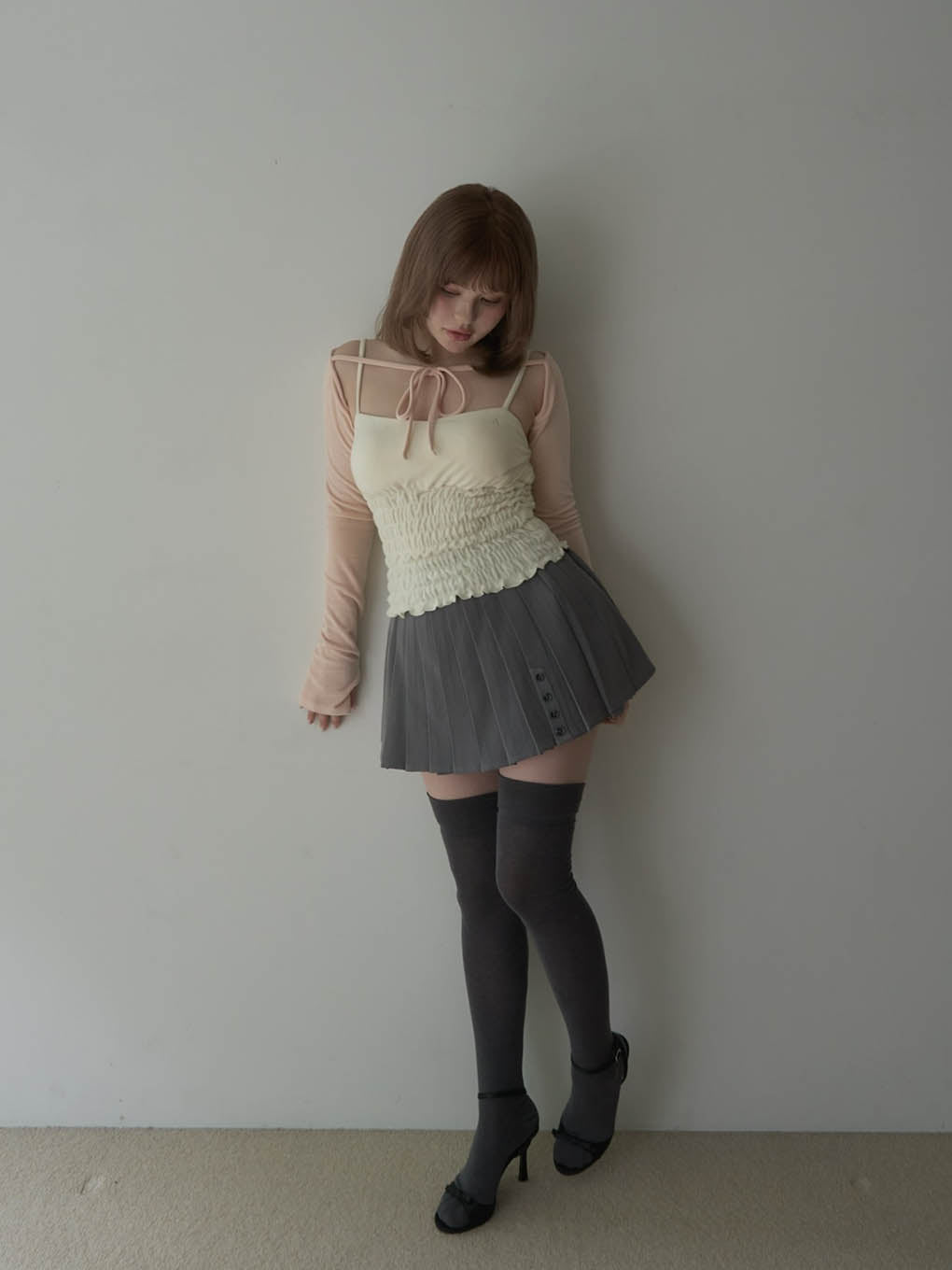 Mei shirring tops