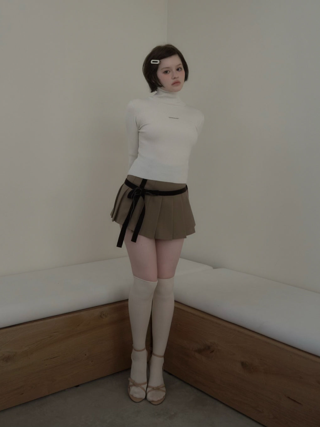 アンドマリーMary turtle knit tops ANDMARY】Mary turtle knit tops