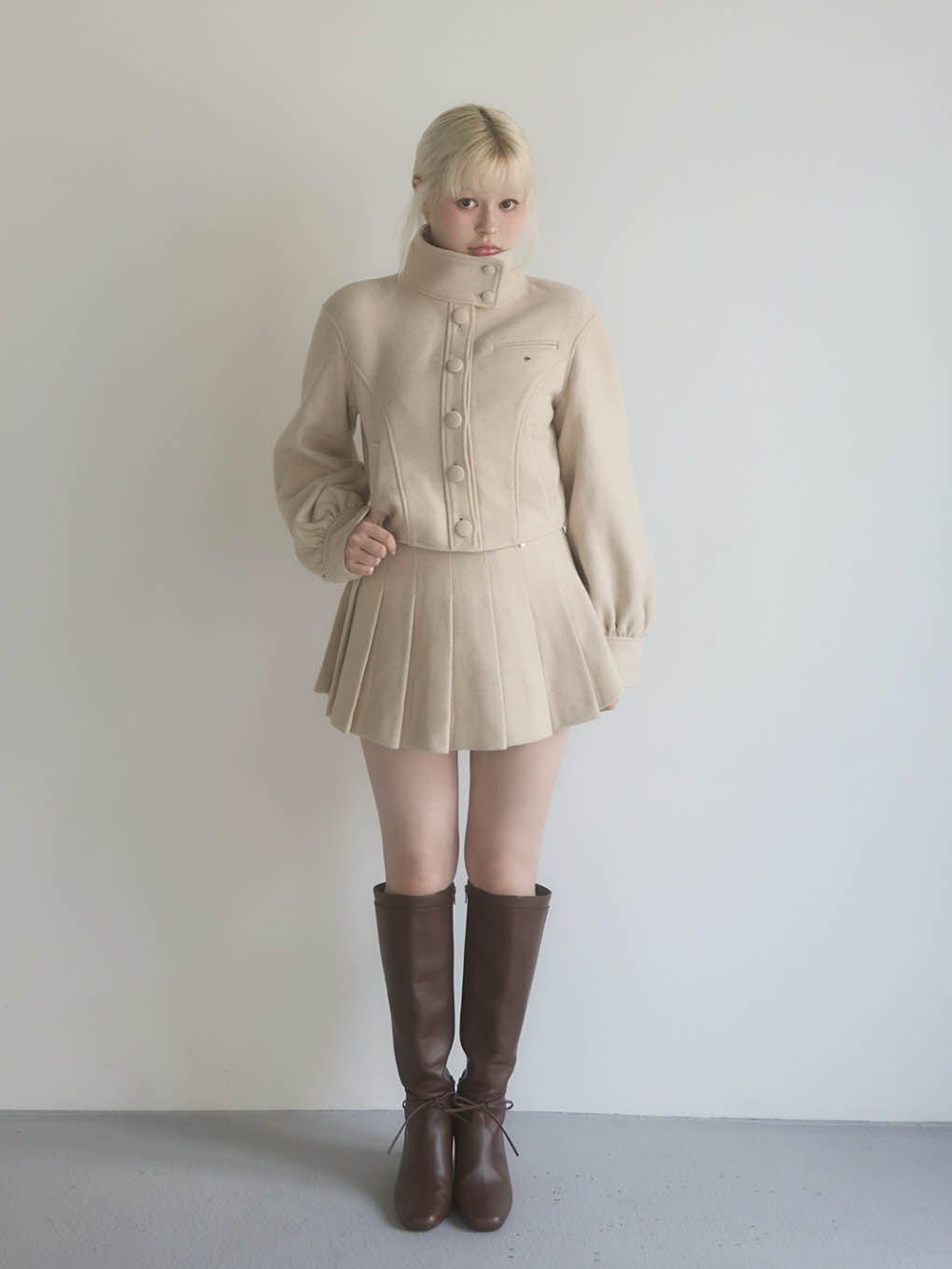 Zoey stand neck jacket