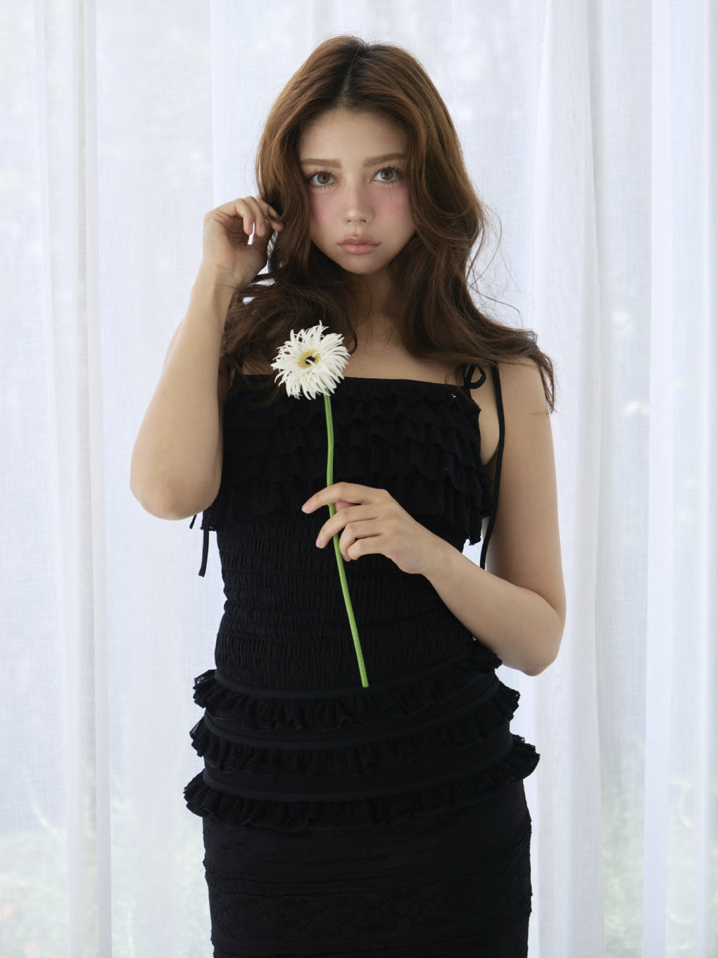 Orla frill long dress