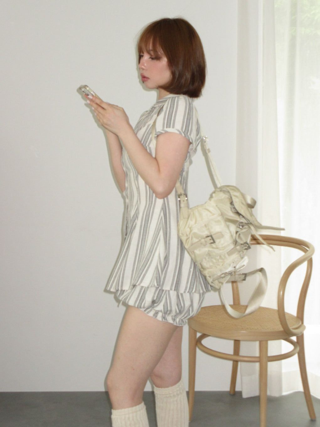 Dorothy flare blouse set up