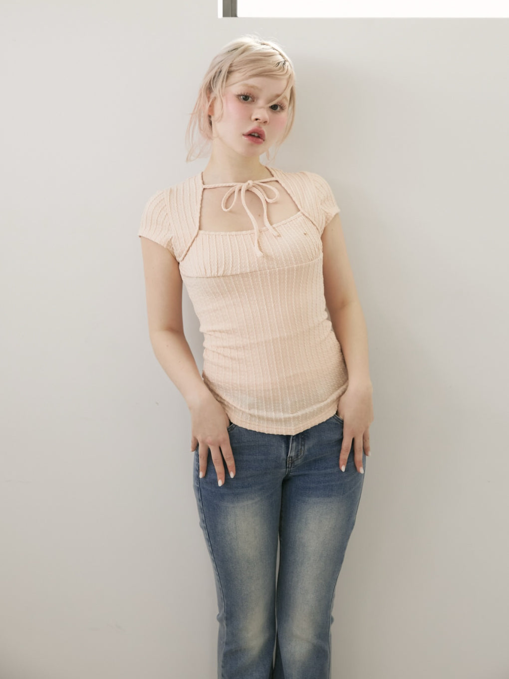 ANDMARY】Kiki ribbon tops