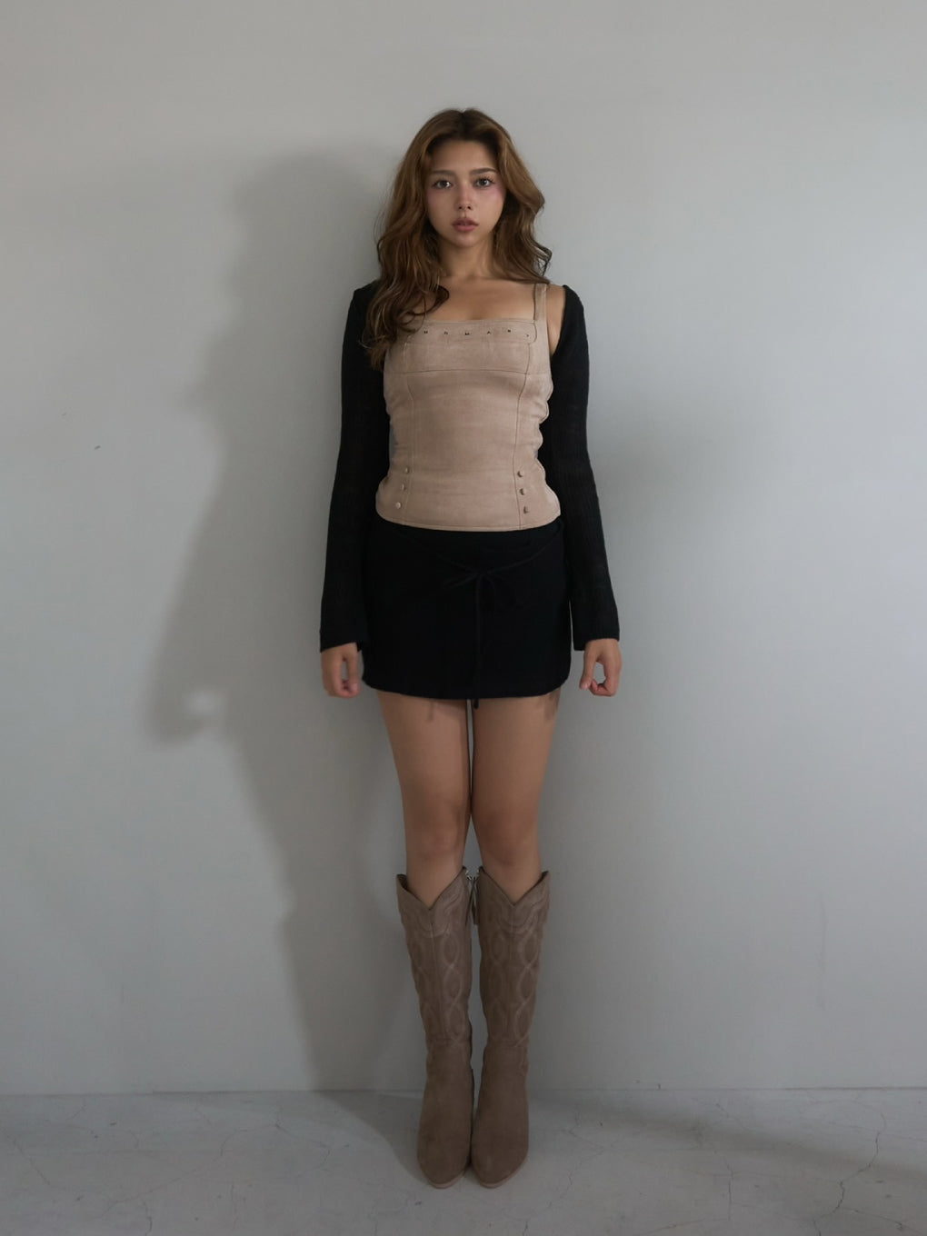 Maya suede set up