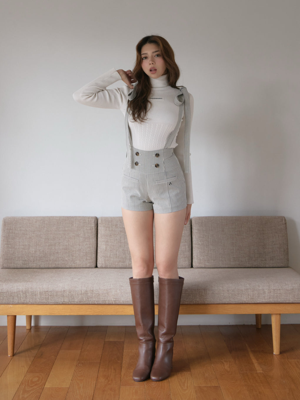 ANDMARY】Doll mini stripe pants