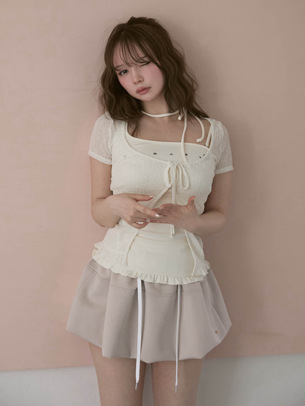 Murphy flare mini skirt