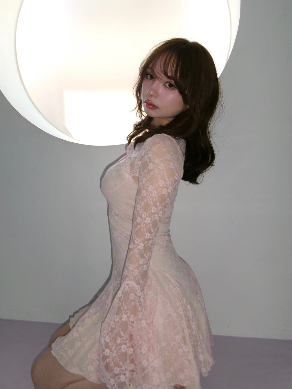 ANDMARY】Cereza lace mini dress