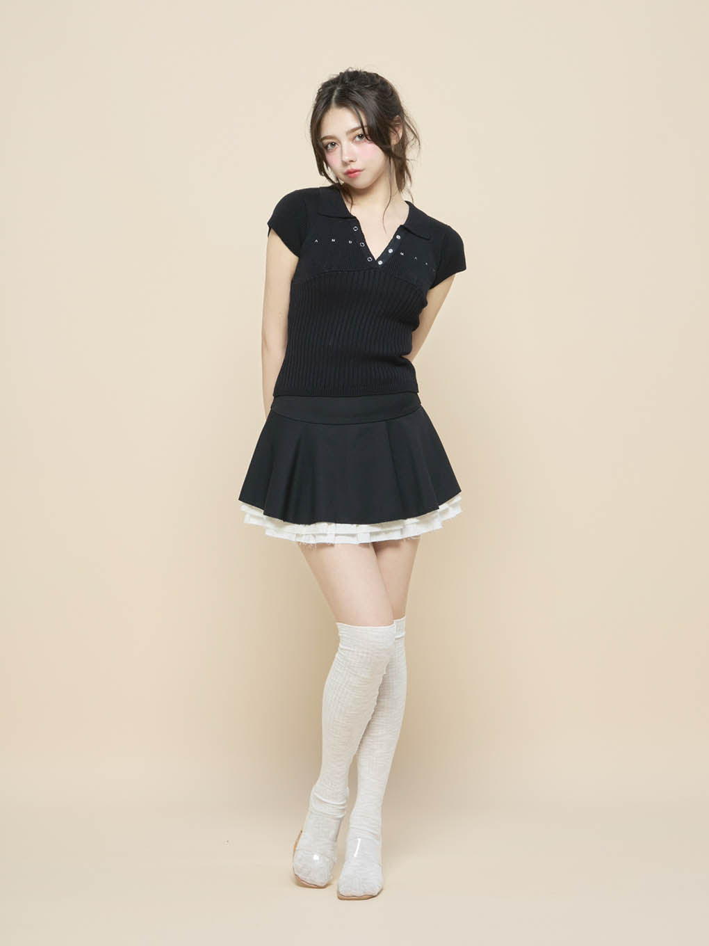 Chuchu flare mini skirt