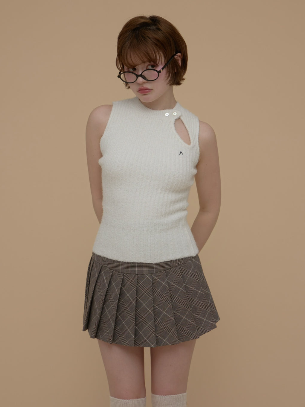 ANDMARY】Donna pleats mini skirt