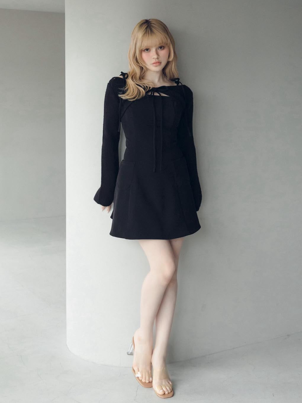 Lamia knit set mini dress