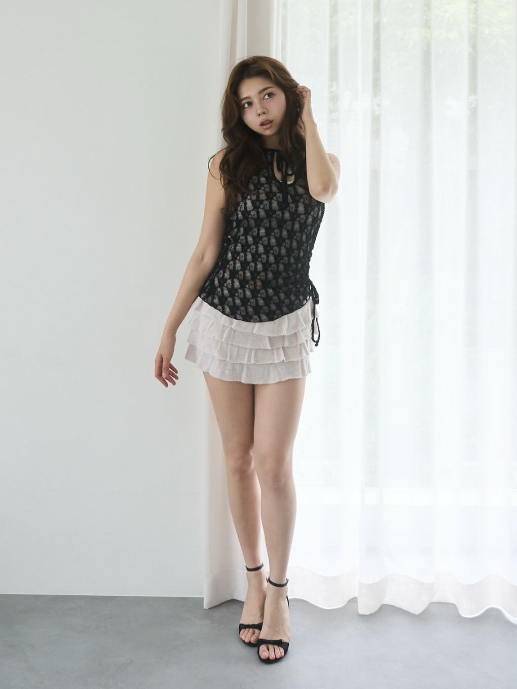 Sofia lace ribbon set up