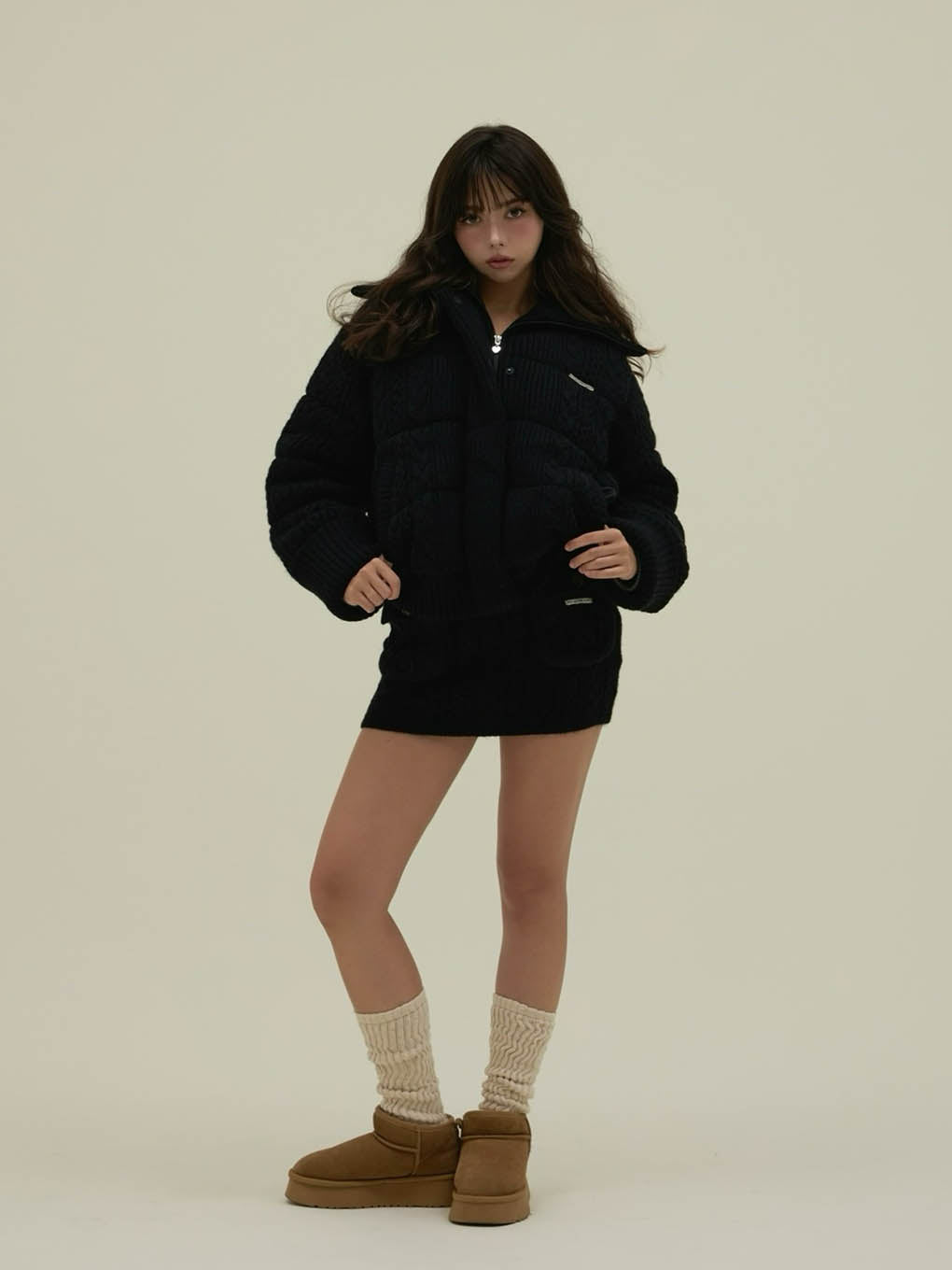 Mary quilting knit jacket