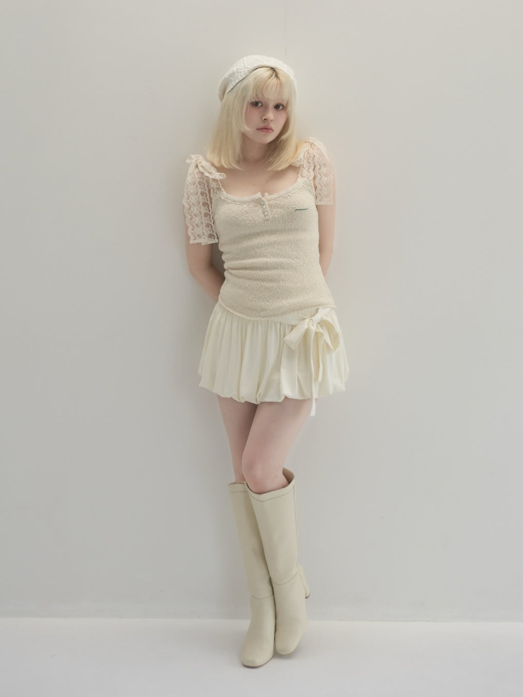 ANDMARY】Cotton ribbon tank