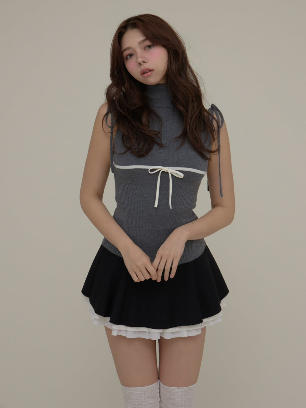 ANDMARY】Chuchu flare mini skirt