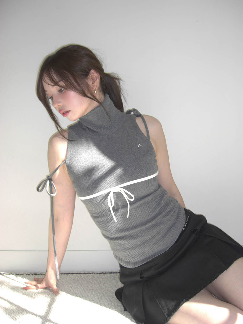 Mary logo cotton skirt