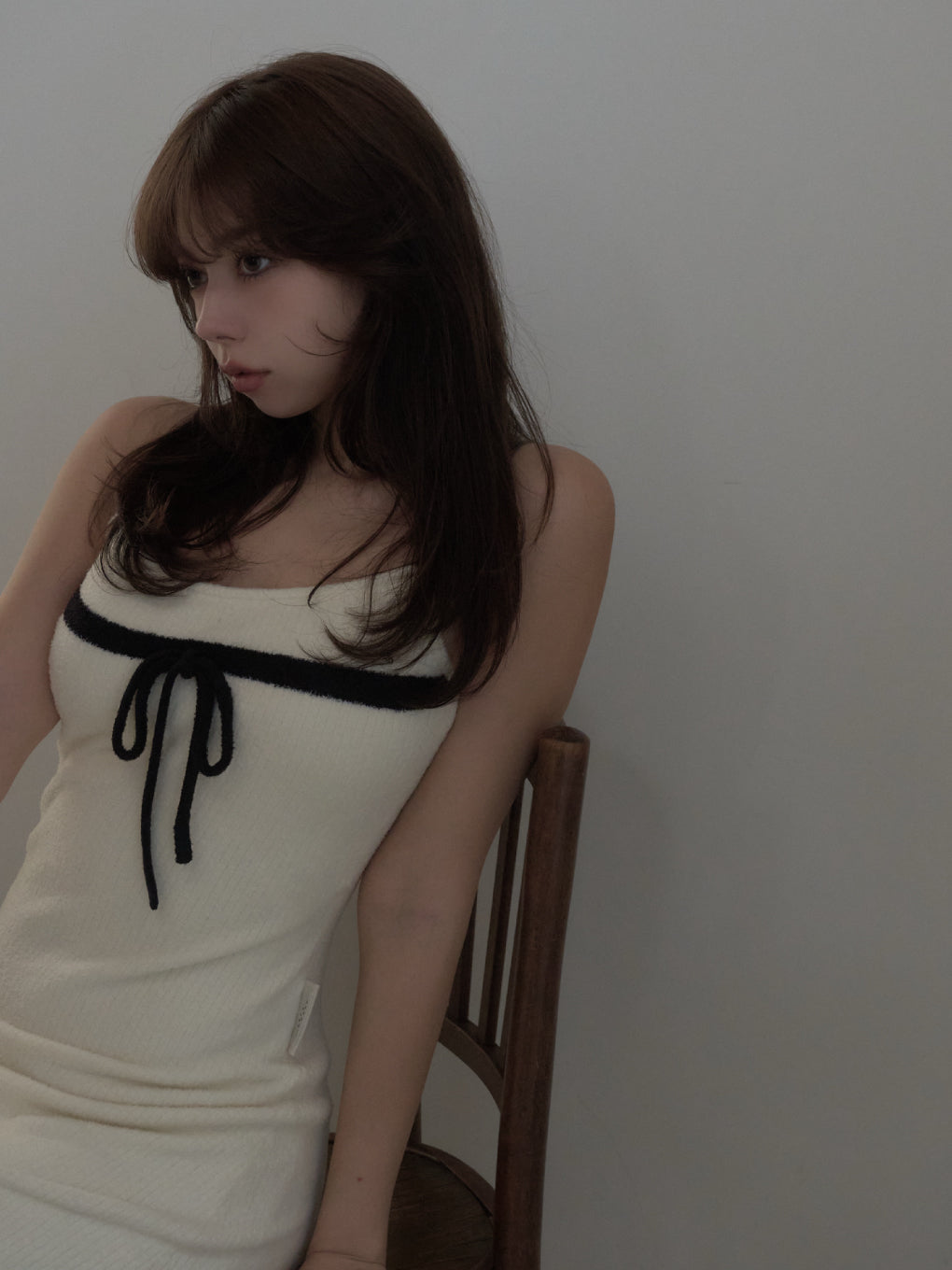 Sugar knit ribbon dress