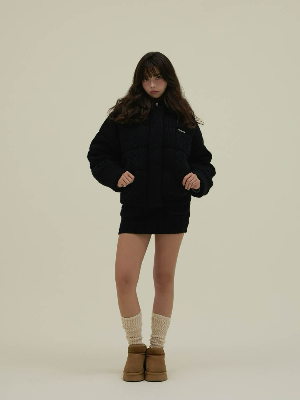 Mary quilting knit jacket