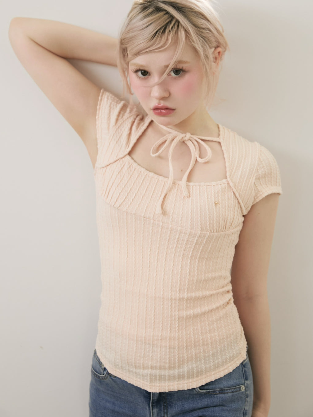 ANDMARY】Kiki ribbon tops