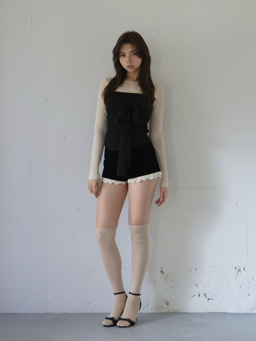 Velour mini pants