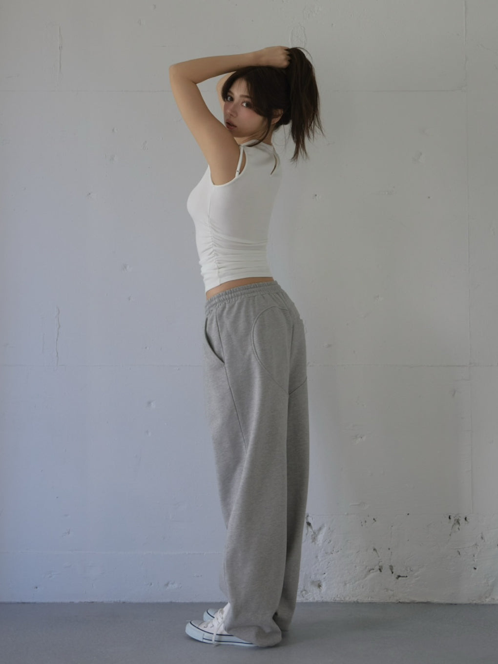 ANDMARY】Heart hip sweat pants