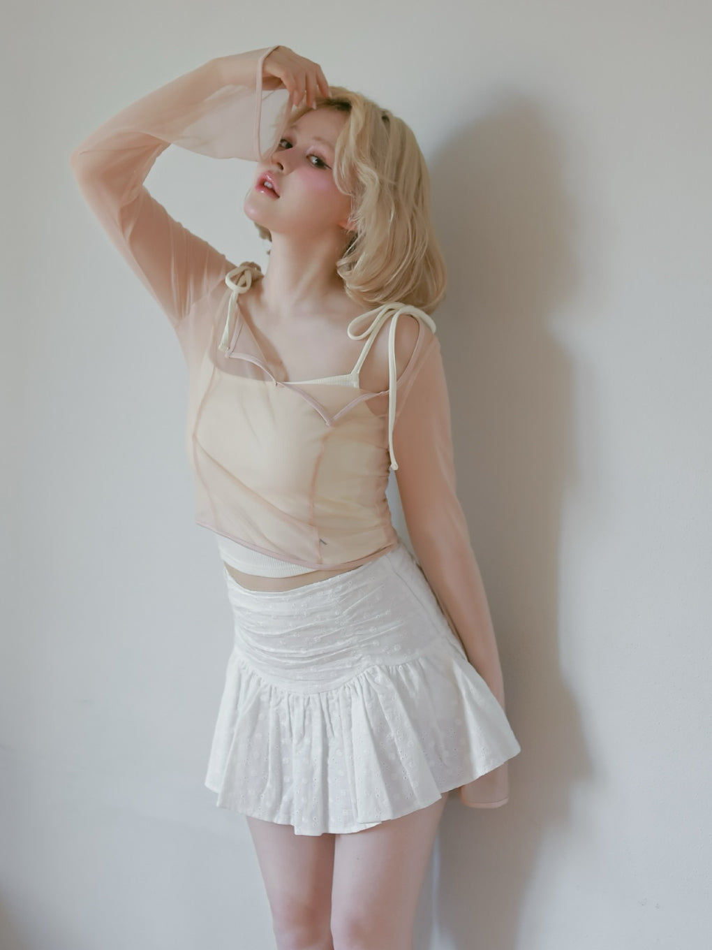 トップス ANDMARY Roy tulle set tops ANDMARY】Roy tulle set tops