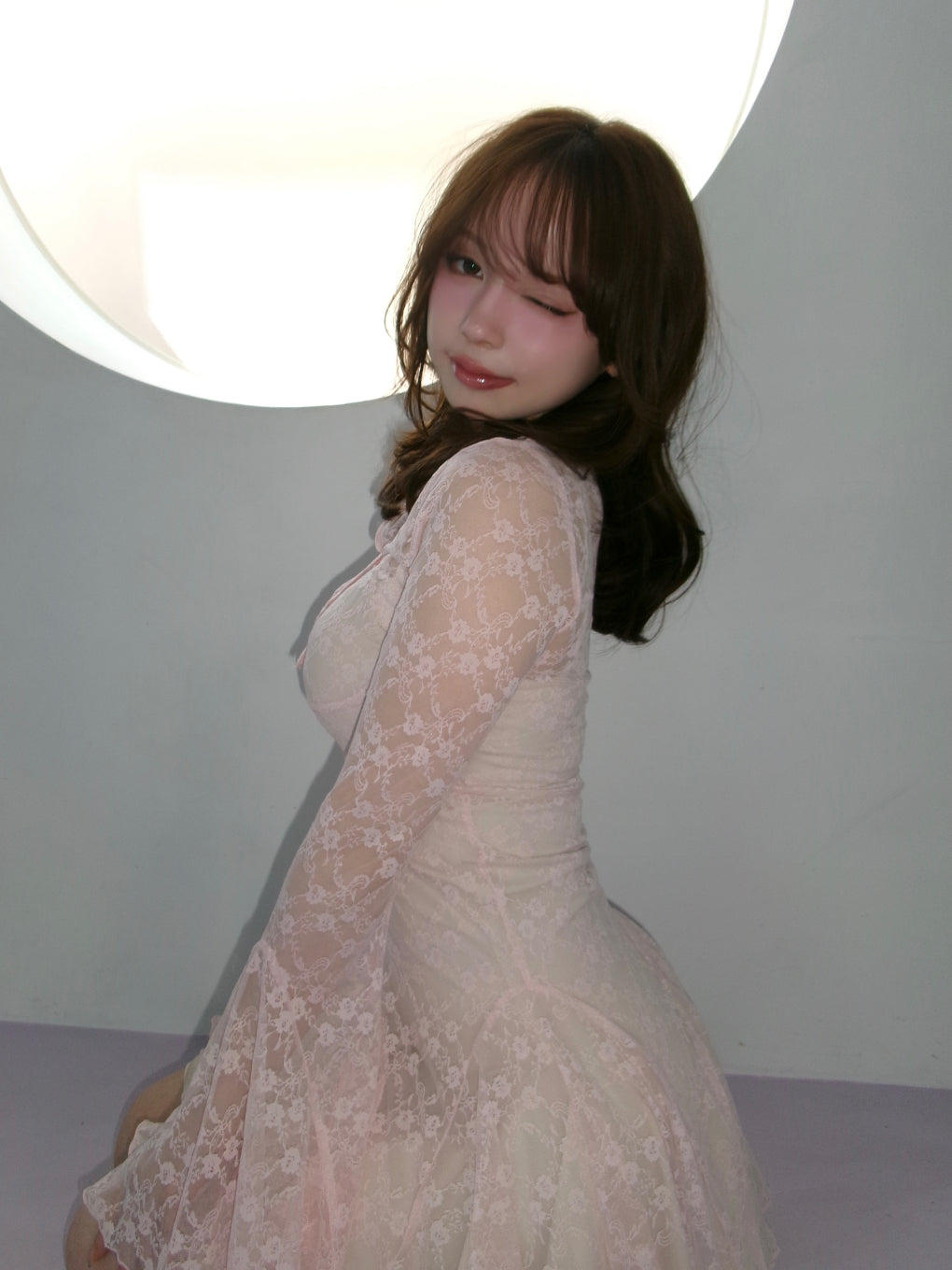 ANDMARY】Cereza lace mini dress