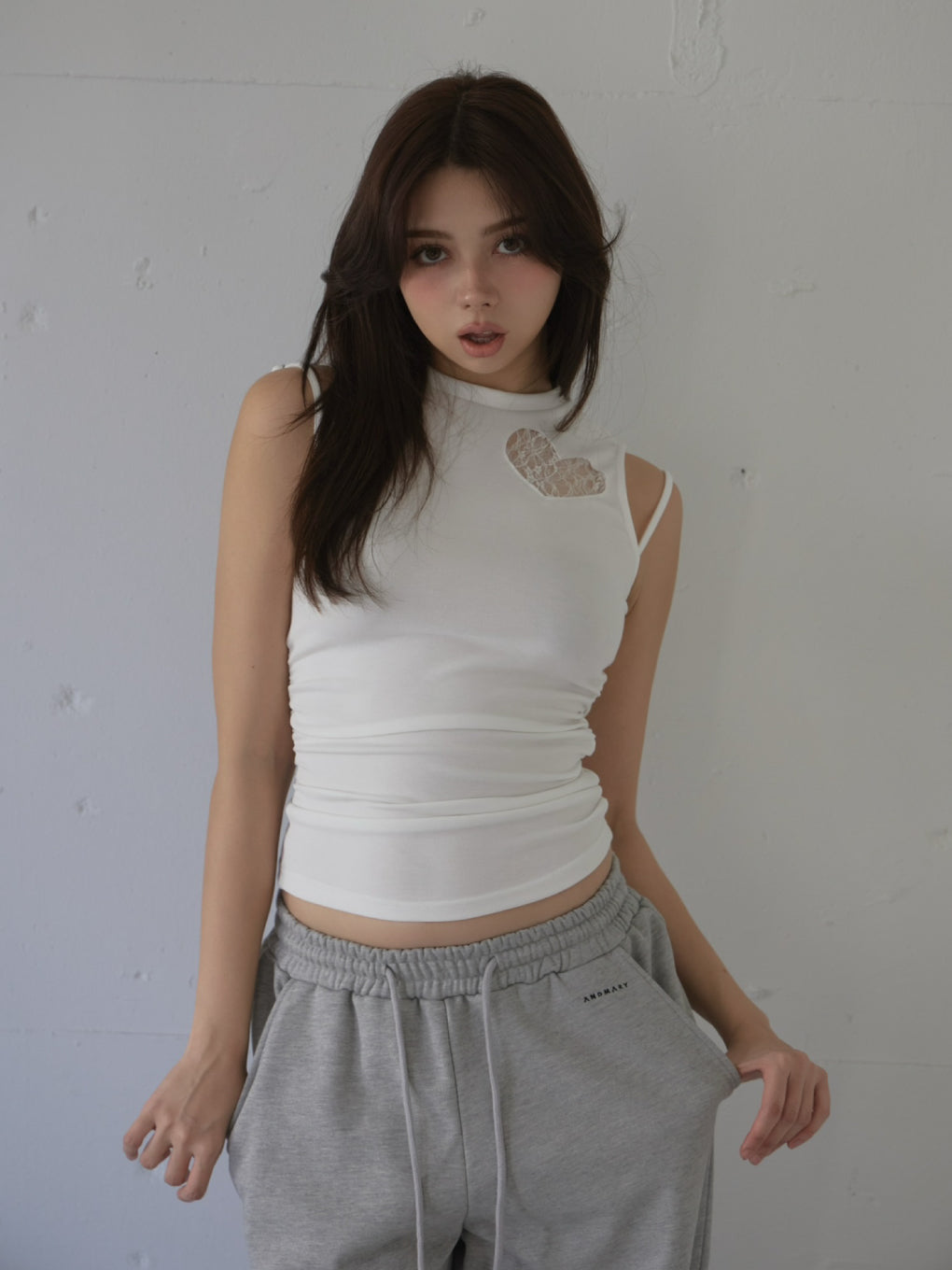 Heart hip sweat pants