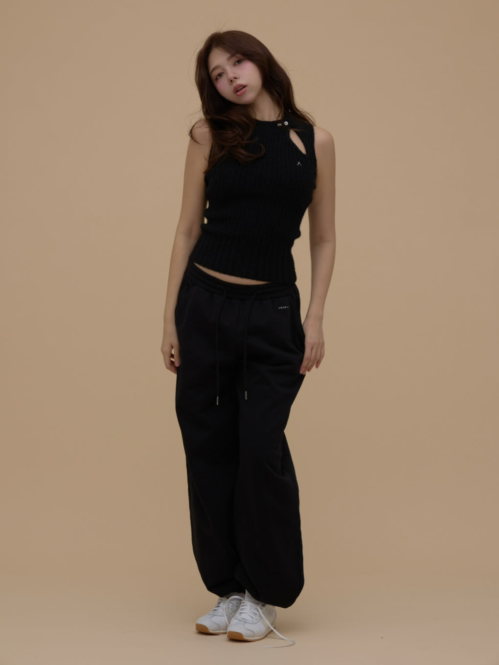 トップス Zoff slit tank ANDMARY】Zoff slit tank
