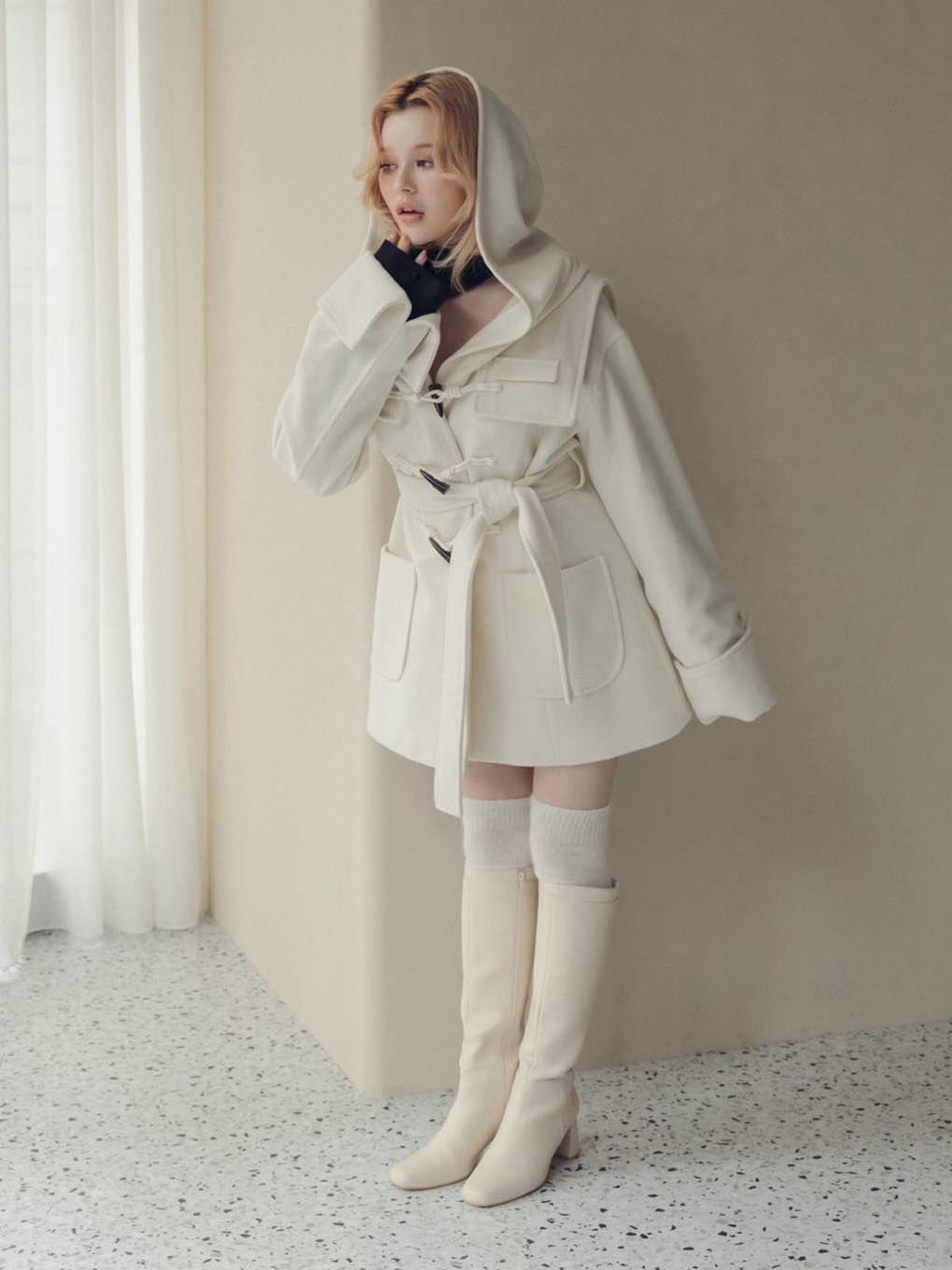 andmary Ange short coat beigeベージュandmary