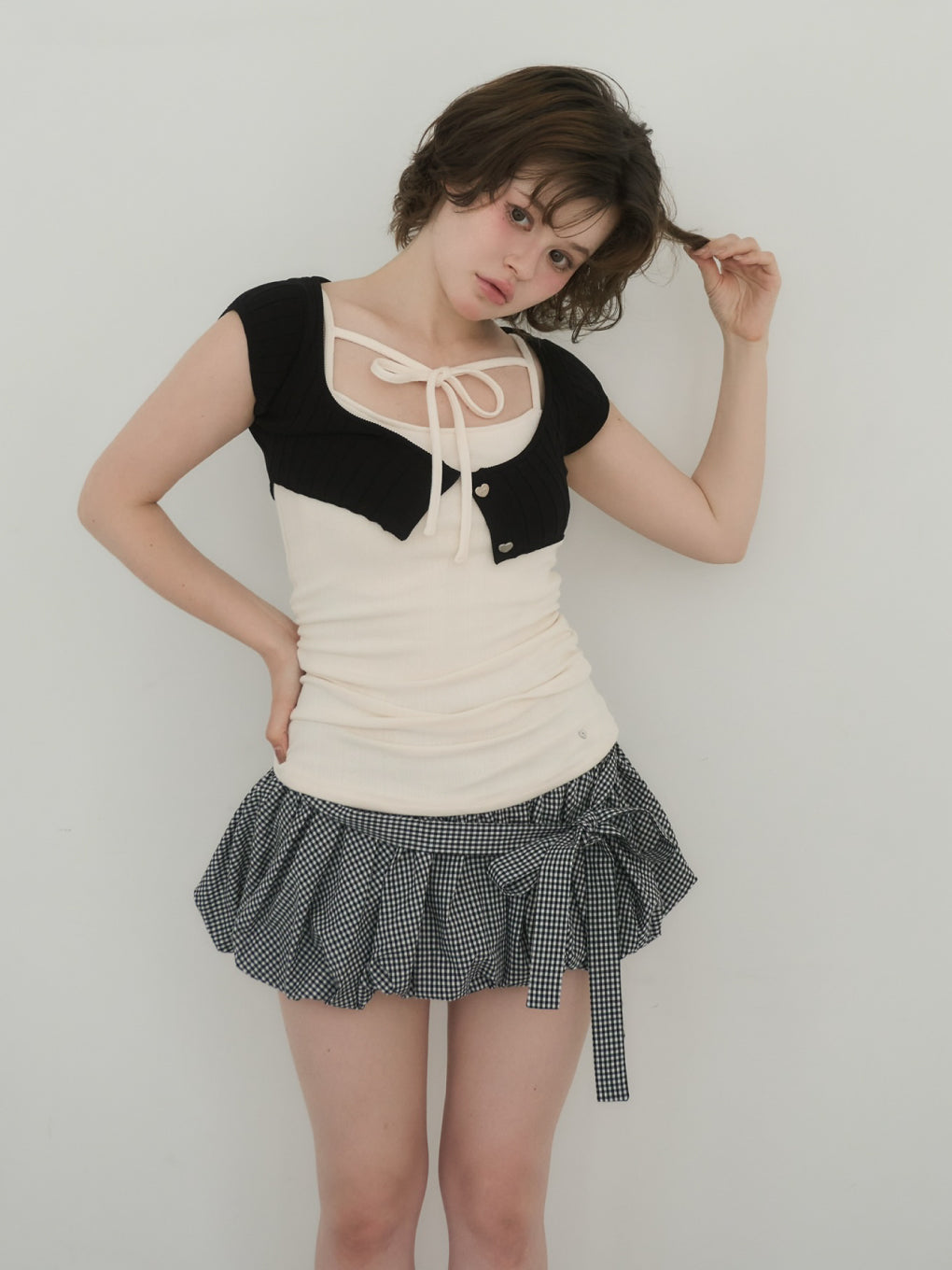 Posey balloon mini skirt