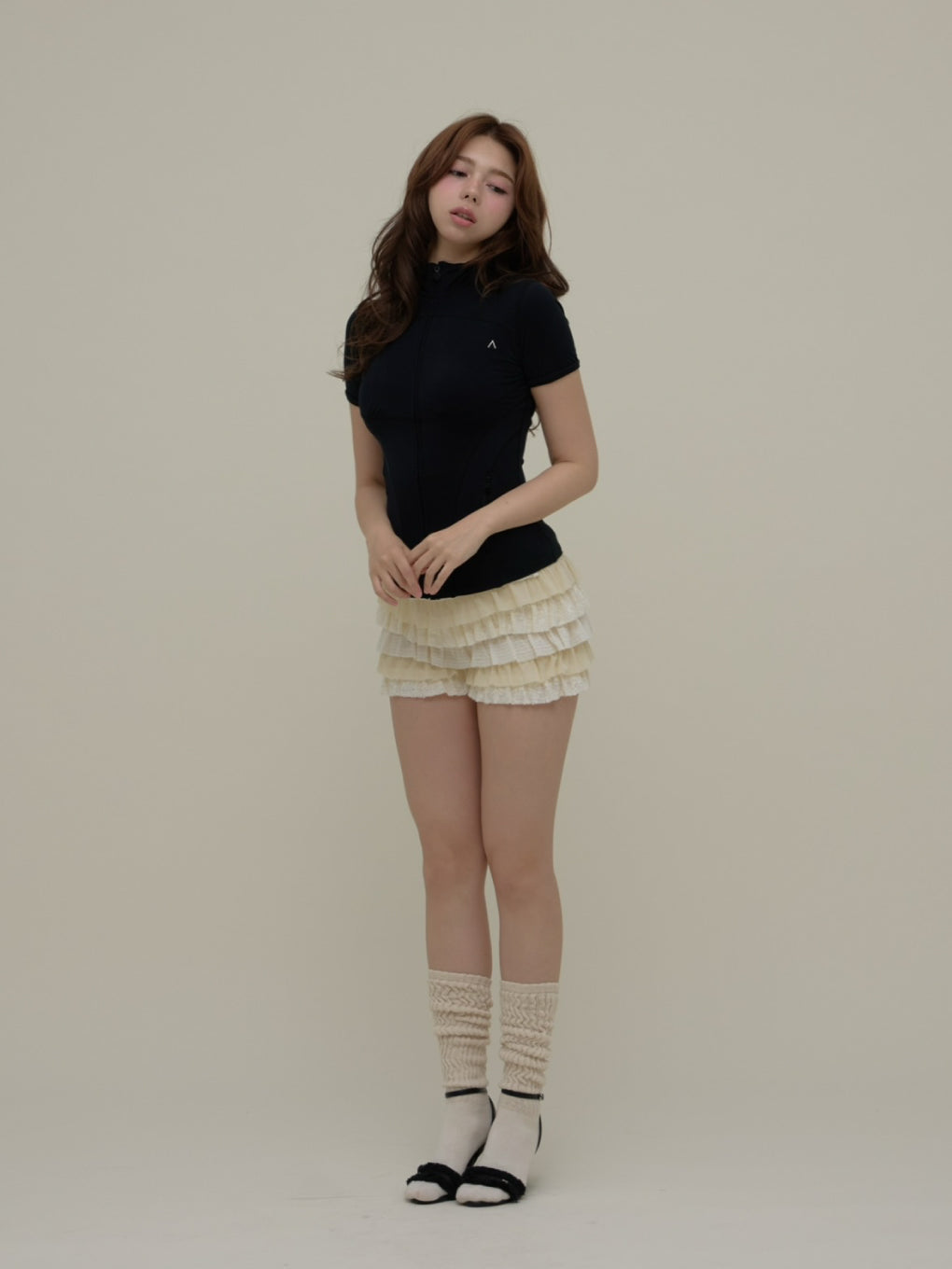 Gigi jersey short tops