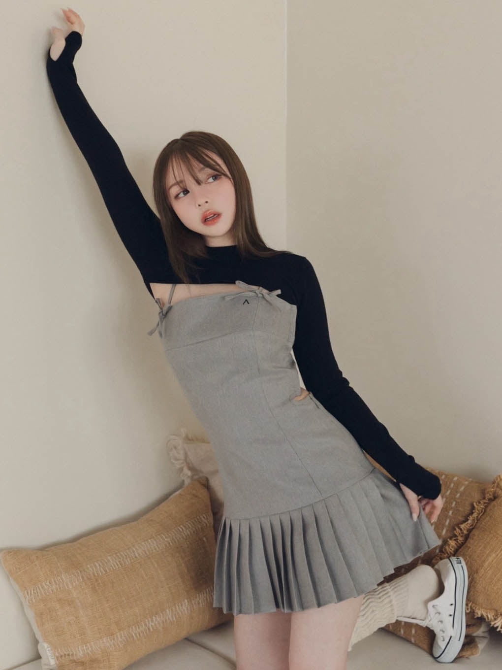 ANDMARY】Karen knit set mini dress