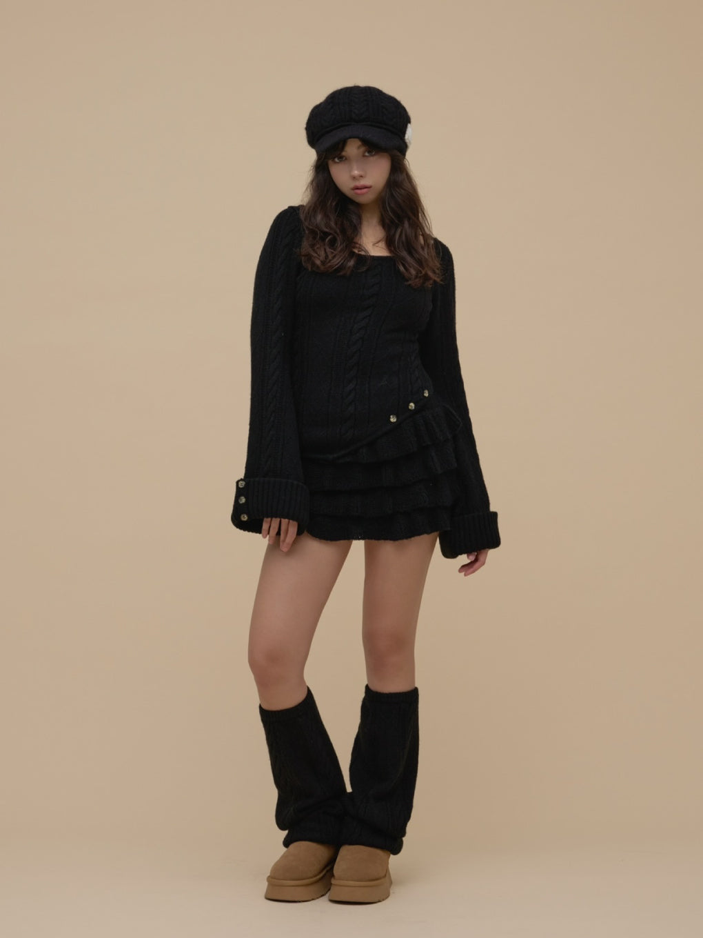 andmary Mary casquette ブラック ANDMARY】Mary casquette