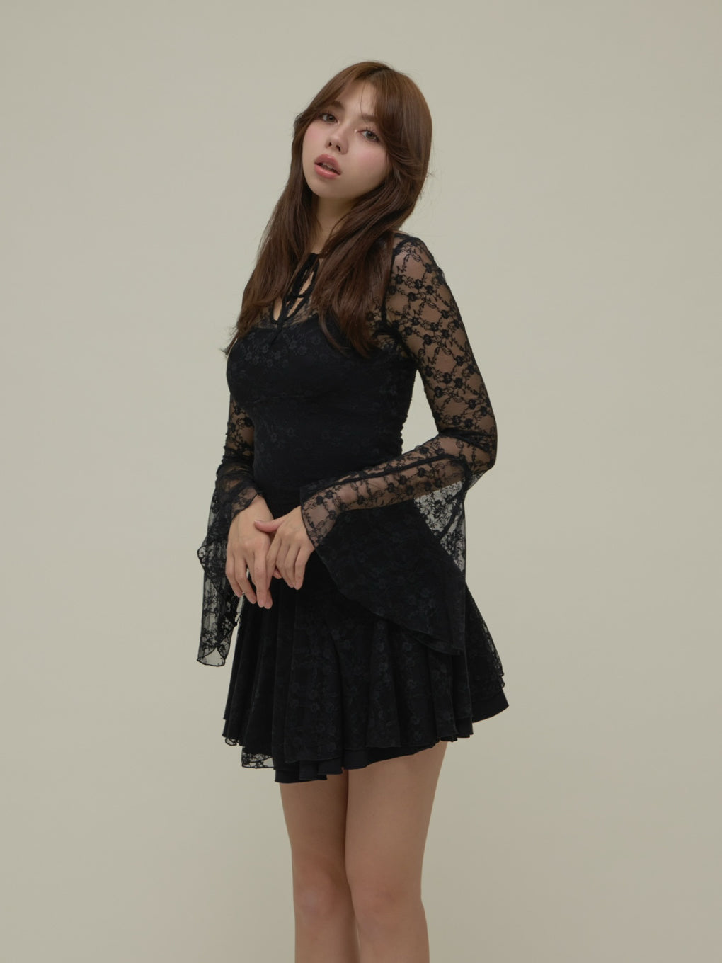 ANDMARY】Cereza lace mini dress