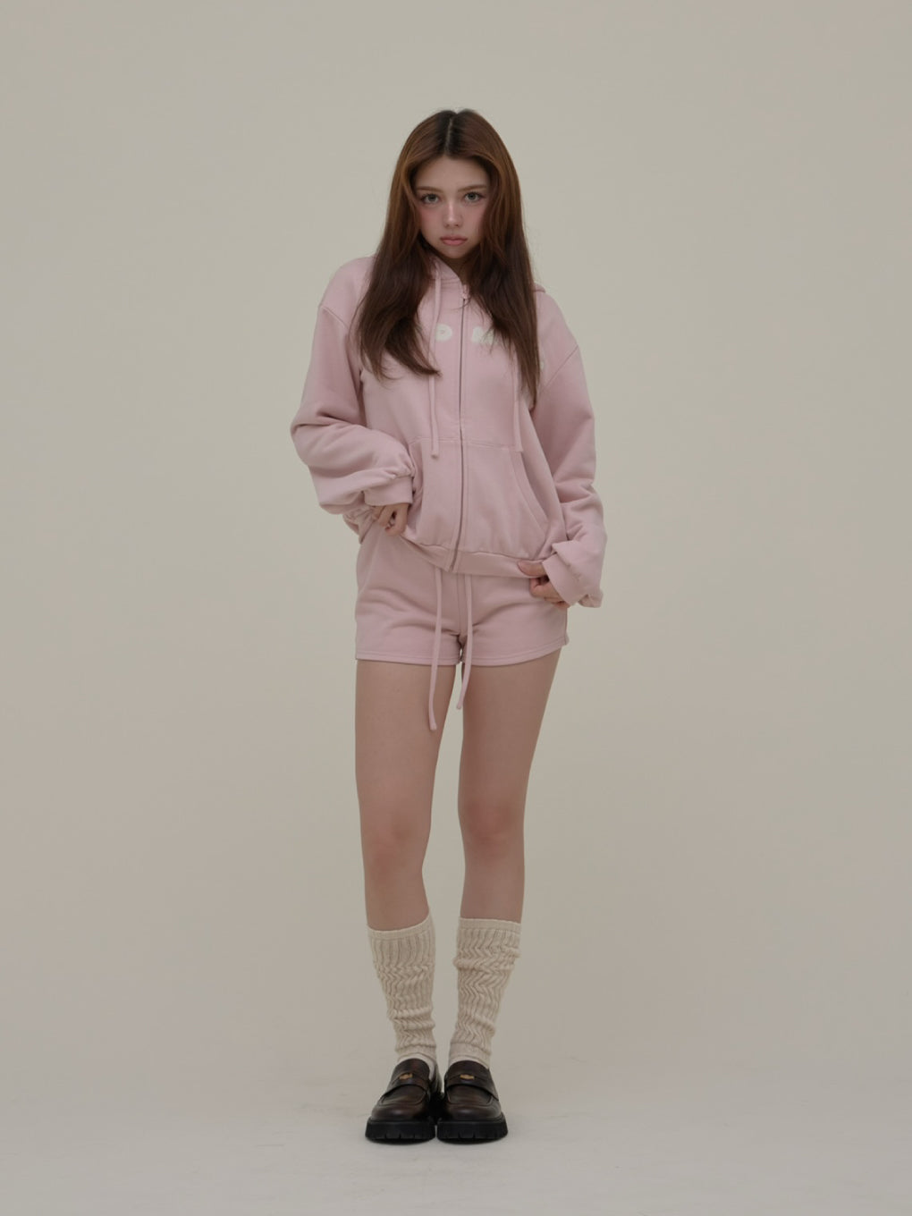Mary loose hoodie set up