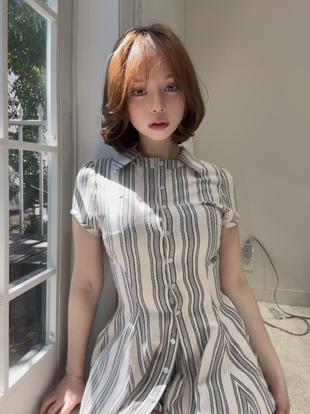 Dorothy flare blouse set up