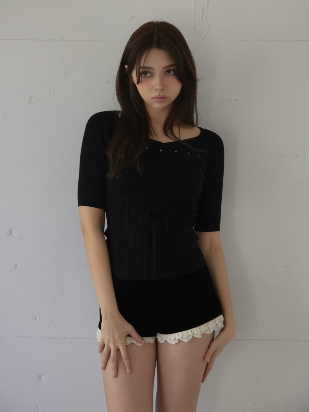 Velour mini pants