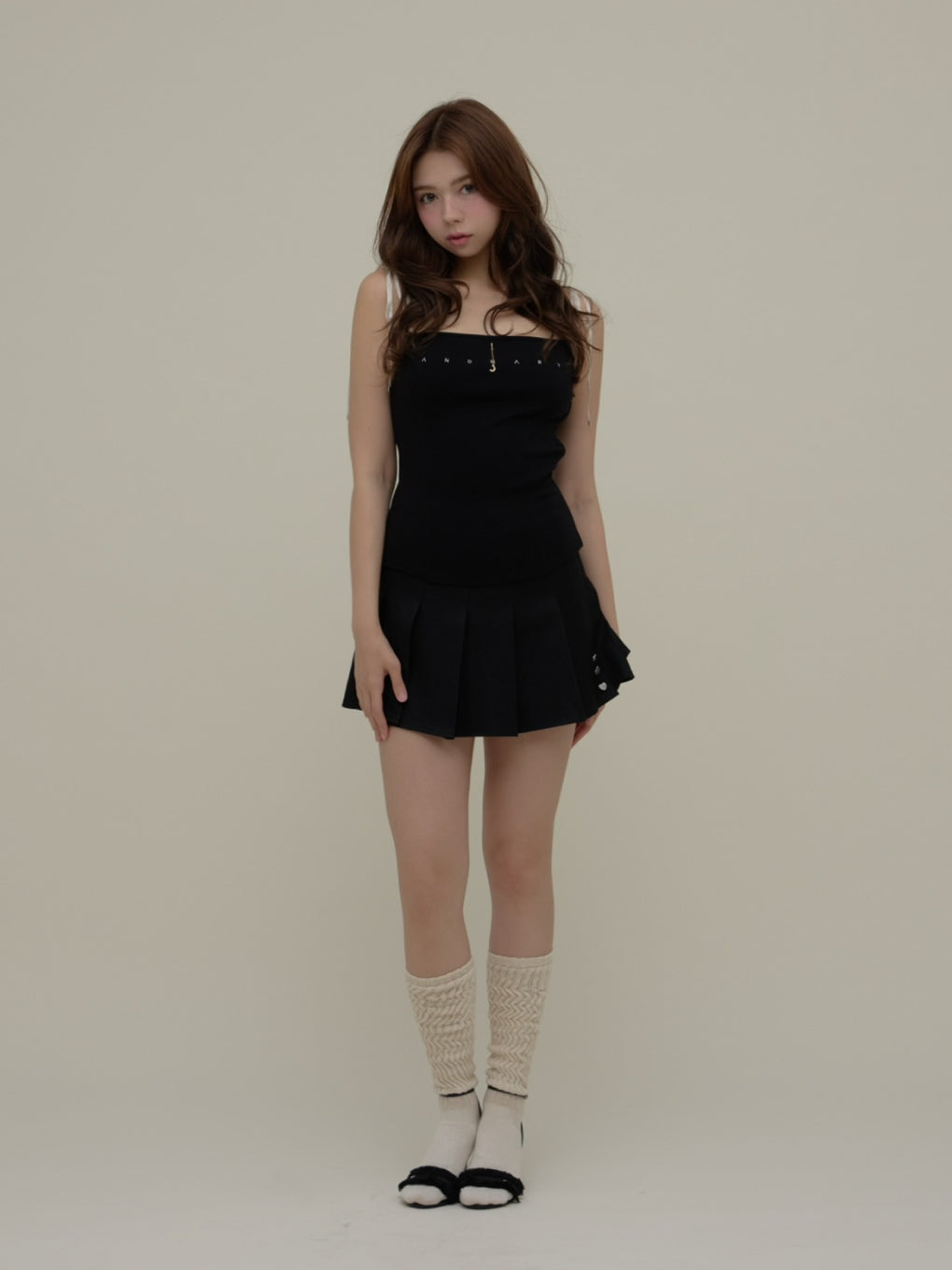 Sorin pleats mini skirt