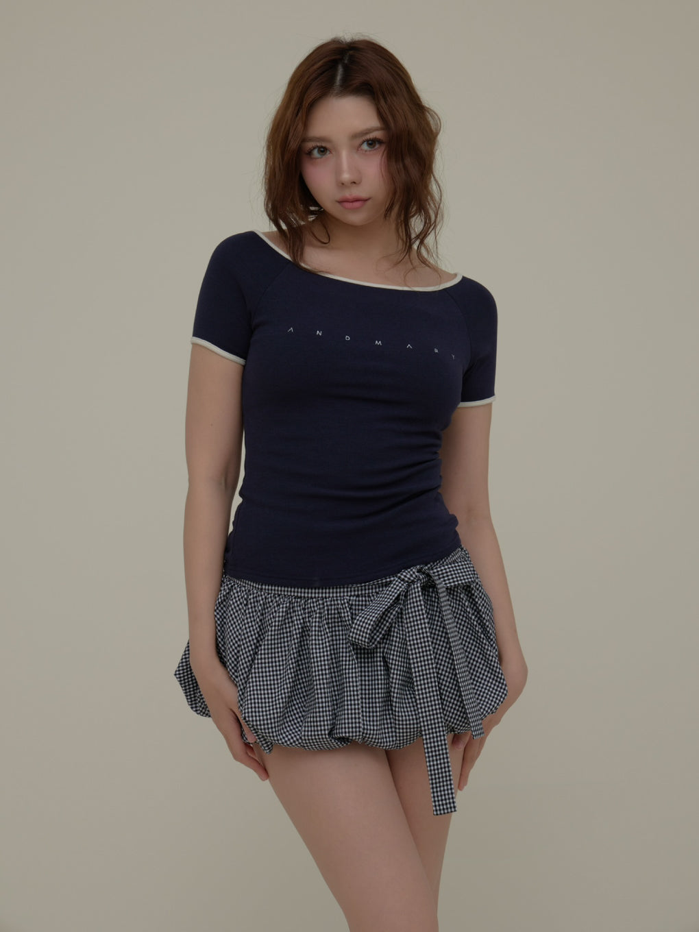 ANDMARY】Posey balloon mini skirt