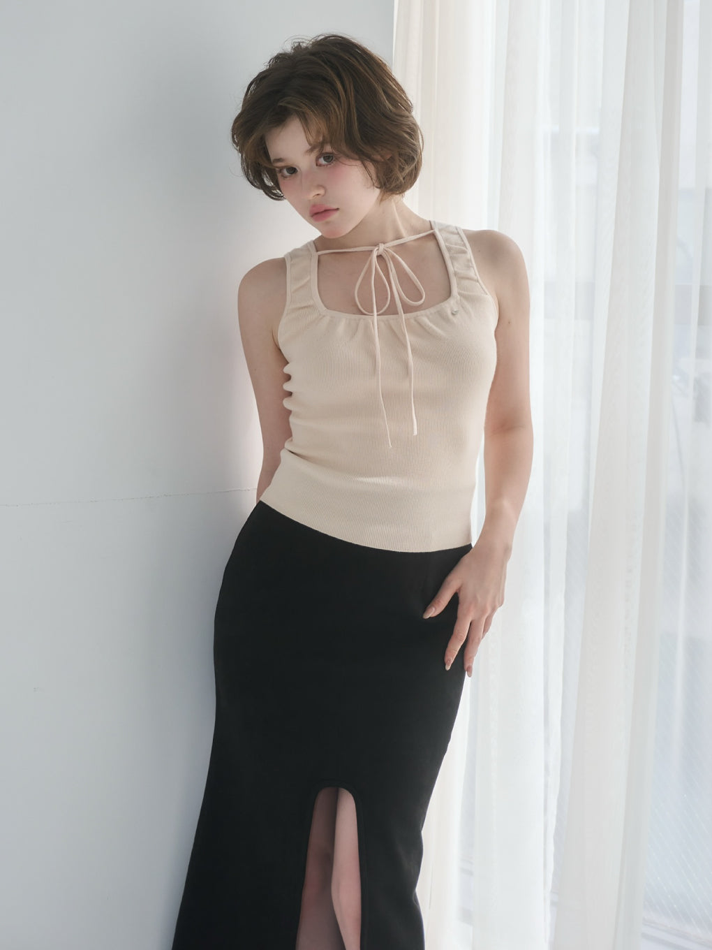 Quinn slit skirt