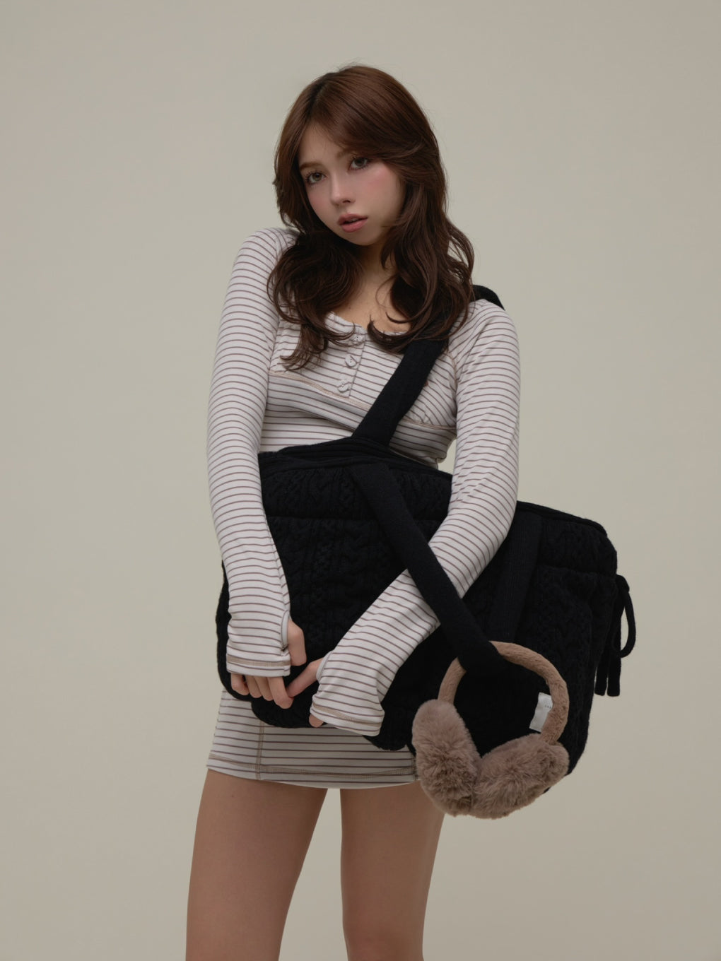 ANDMARY】Mary quilting knit bag